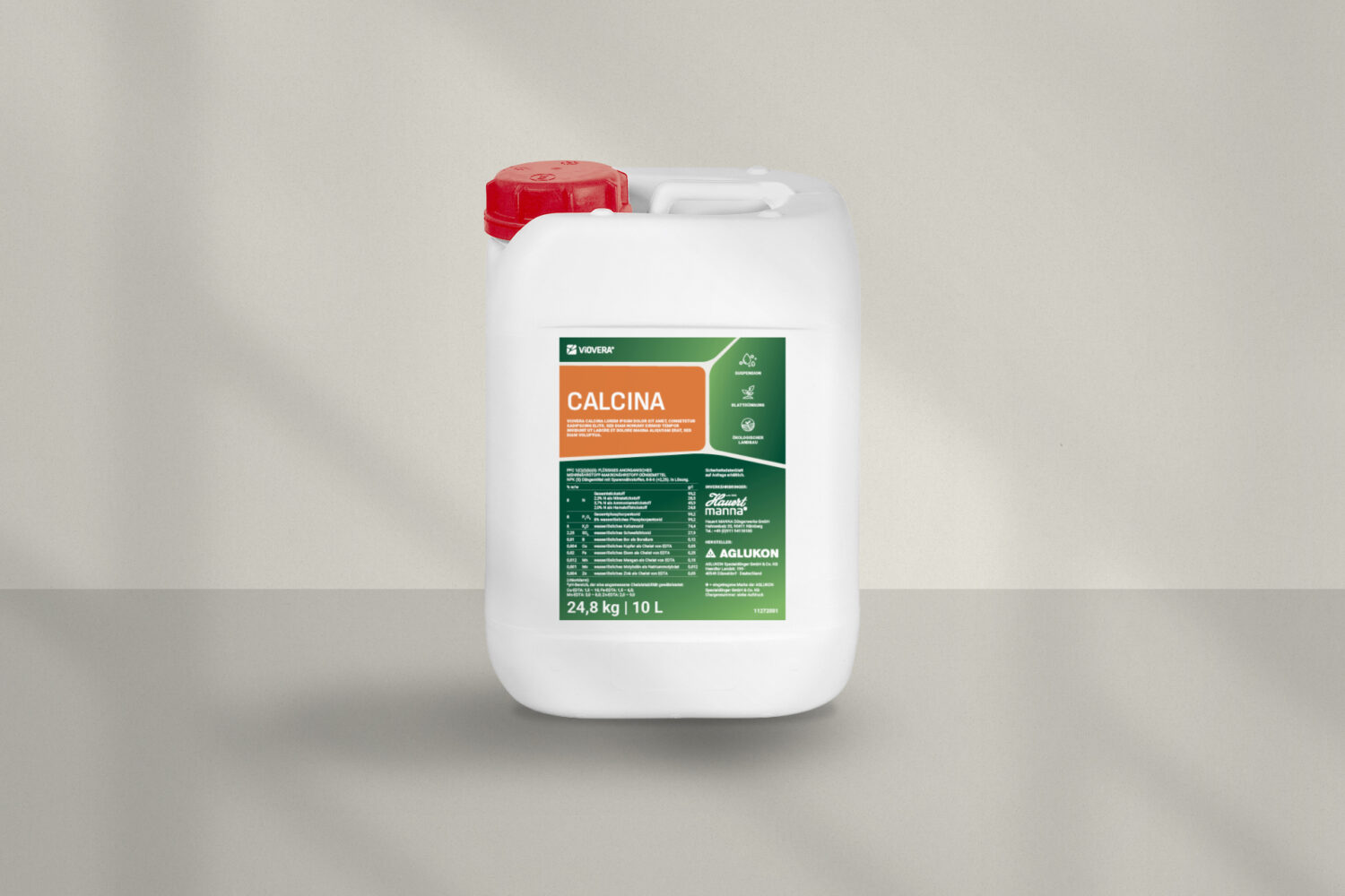 Produktverpackung Viovera Calcina Blattdünger