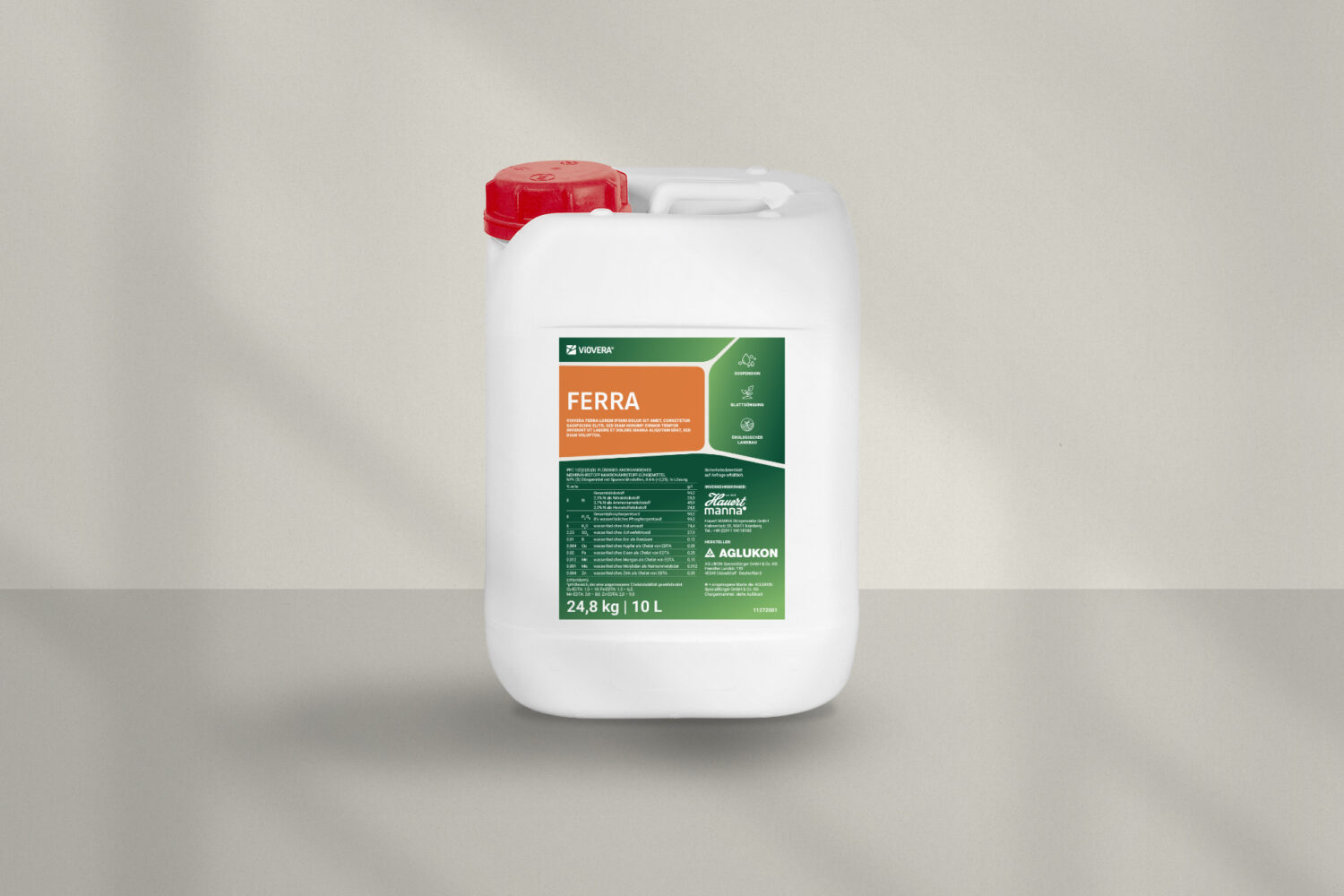 Produktverpackung Viovera Ferra Blattdünger